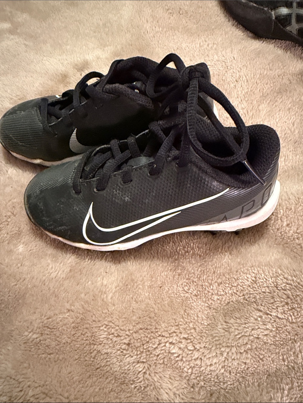 Nike Kids Black White Swoosh Sneakers